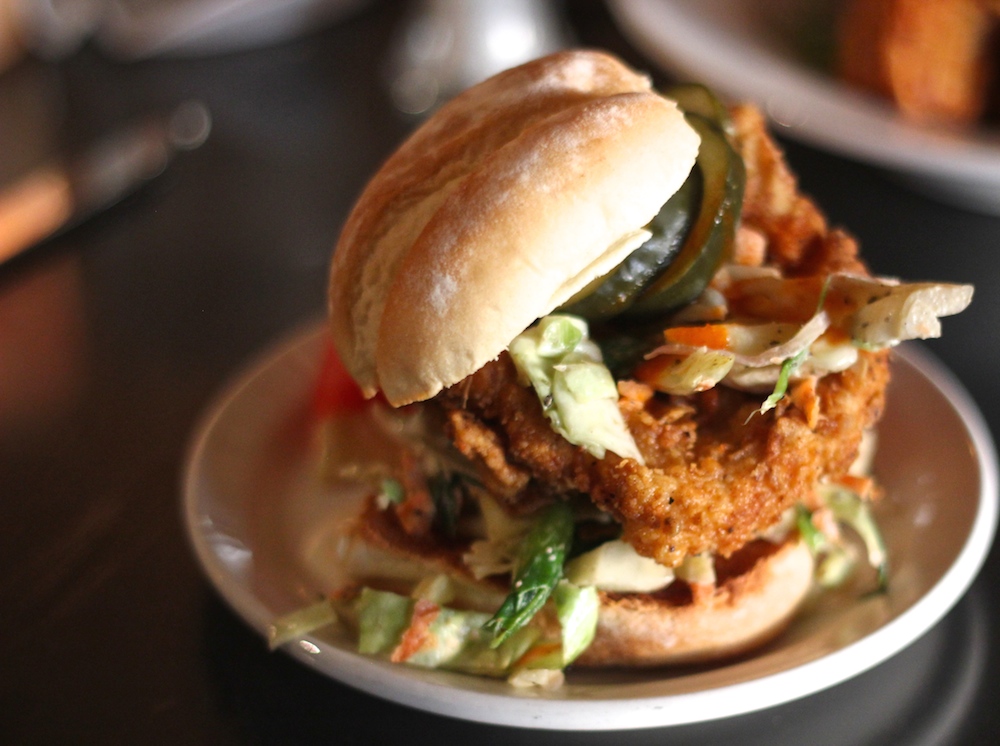 Fried chicken sliders from Ciao Baci