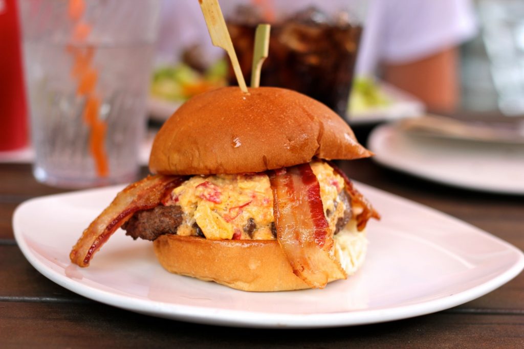 Pimento cheese burger at Big Orange West